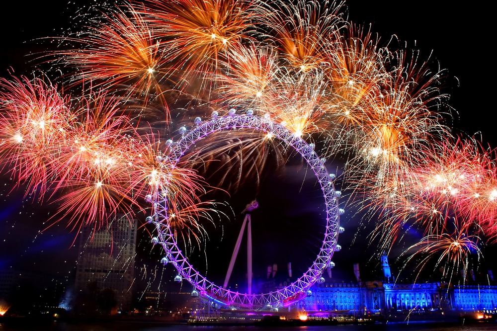New Year's Celebration at the London Eye.