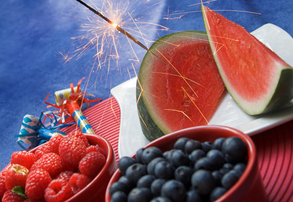 Fresh fruit requires less energy to serve. Keep your celebrations energy efficient during the Fourth of July.