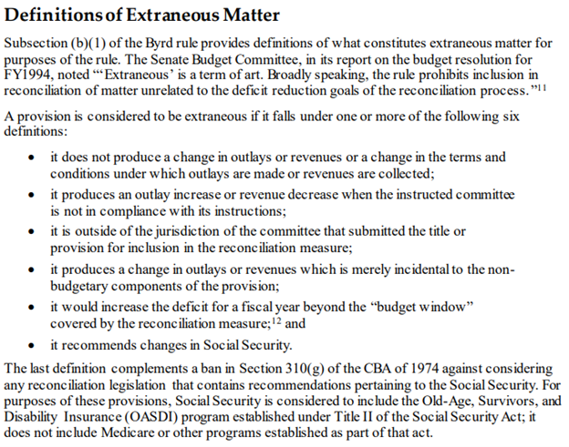 Definition of Extraneous Matters