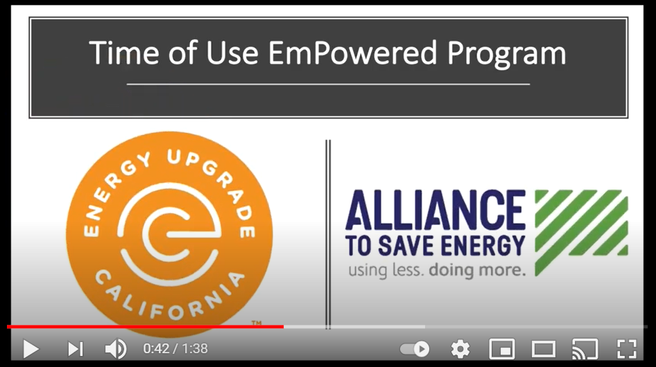 Energy Upgrade California Time of Use Education Program Alliance To energy-upgrade-california-time-of-use-education-program-alliance-to